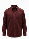 The Burgundy Corduroy Shirt