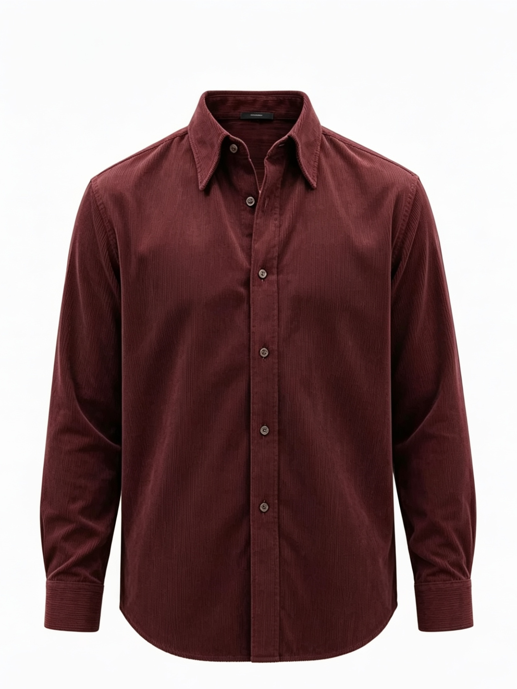 The Burgundy Corduroy Shirt