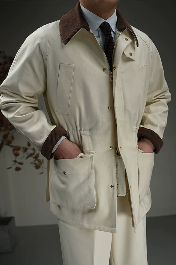 The Harrington Jacket — Sand Beige