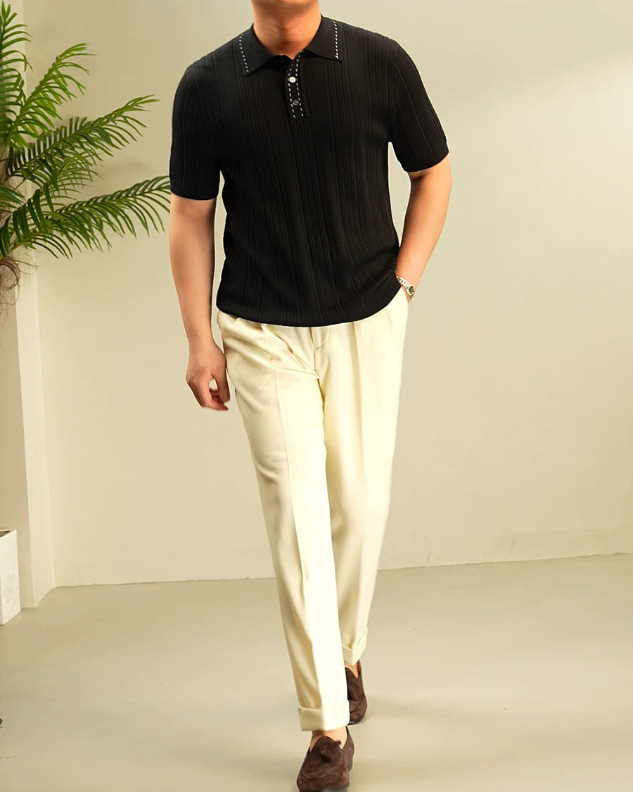 Polo Knit Premium Off-White