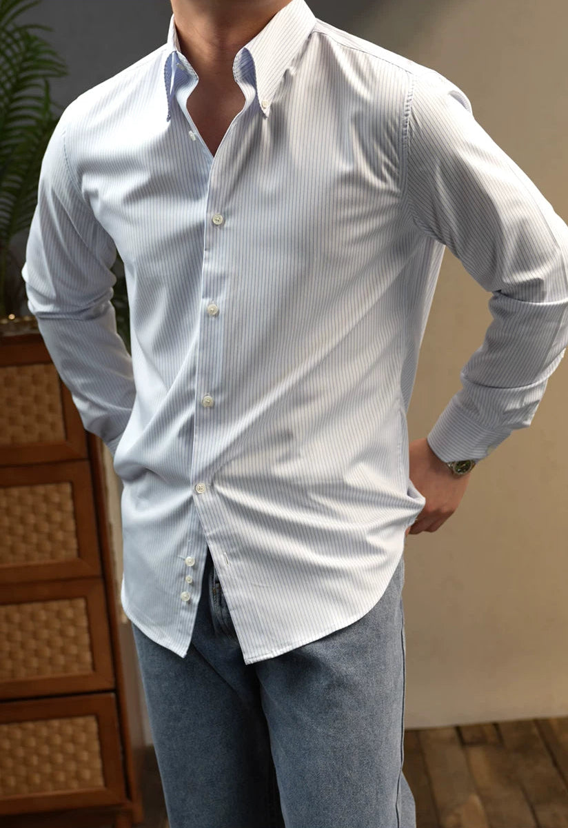 The Sky Stripe Button-Down