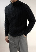 The Black Cable Half-Zip