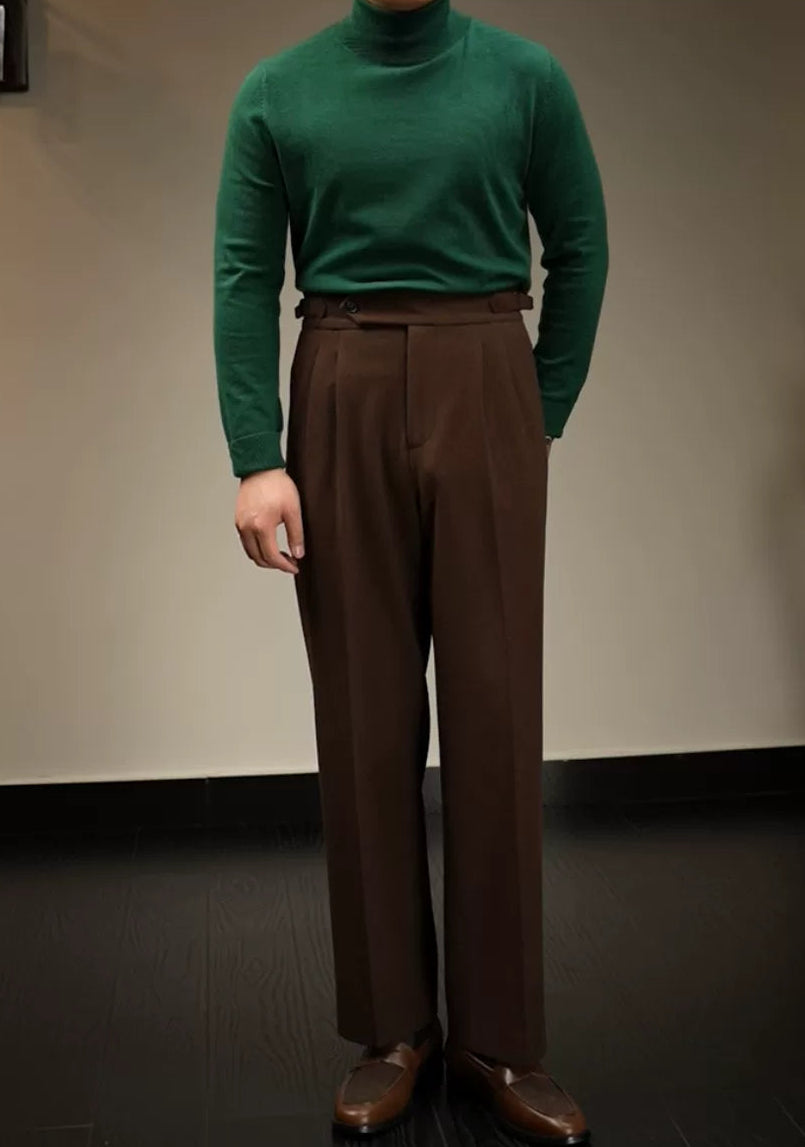 The Black Fine-Knit Turtleneck