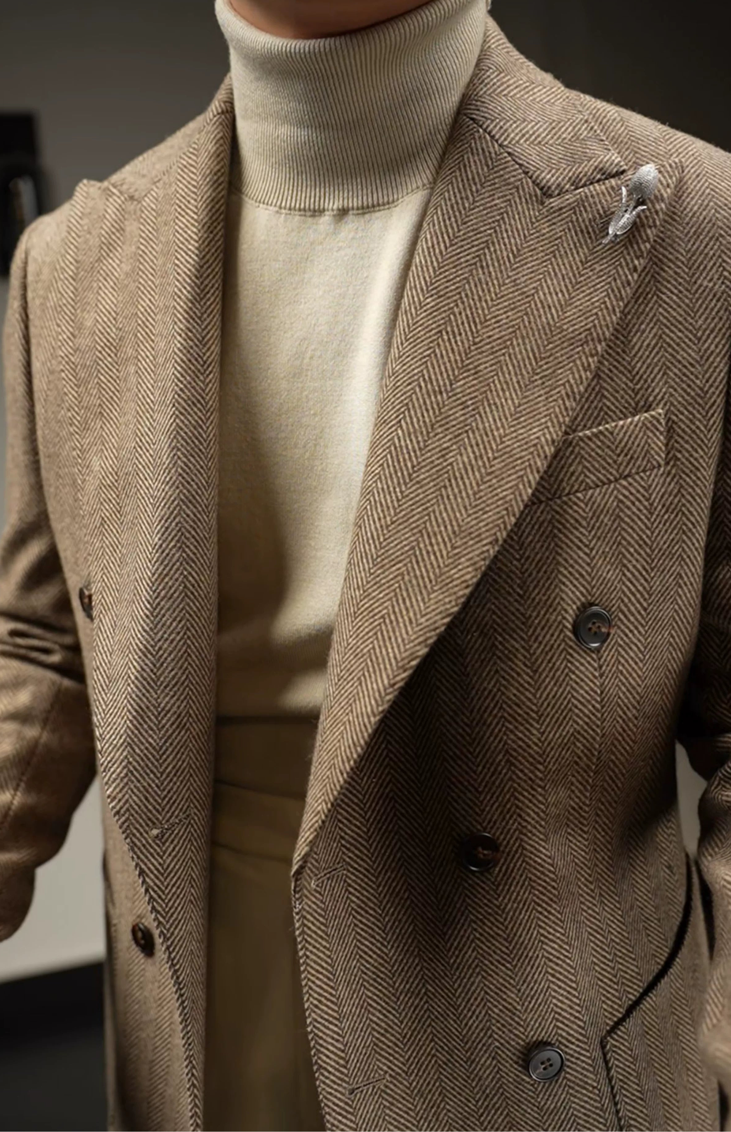 The Black Fine-Knit Turtleneck