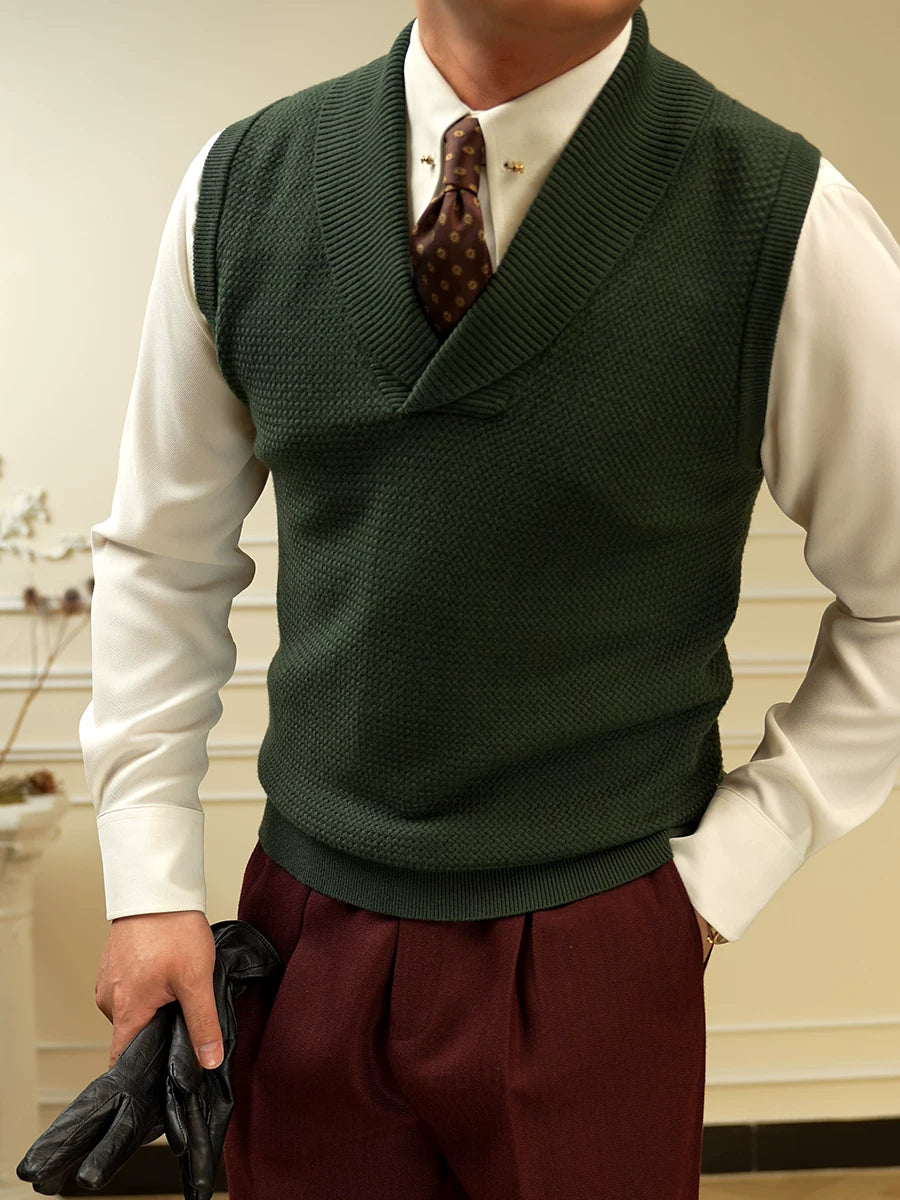 The Forest Green Knit Vest