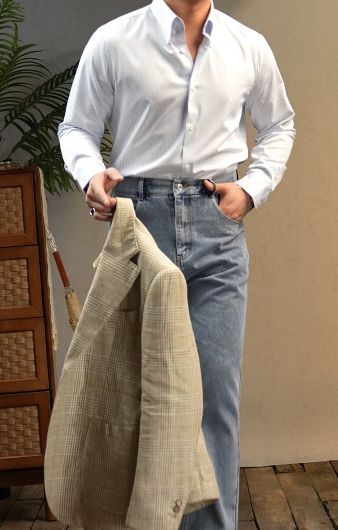 The Sky Stripe Button-Down