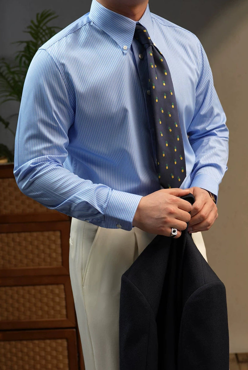 The Sky Stripe Button-Down